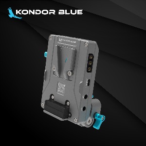 KondorBlue V-Mount Pro Battery Plate with Swiveling Rod Block 콘도블루 V마운트 배터리 플레이트 KB_ProVMP